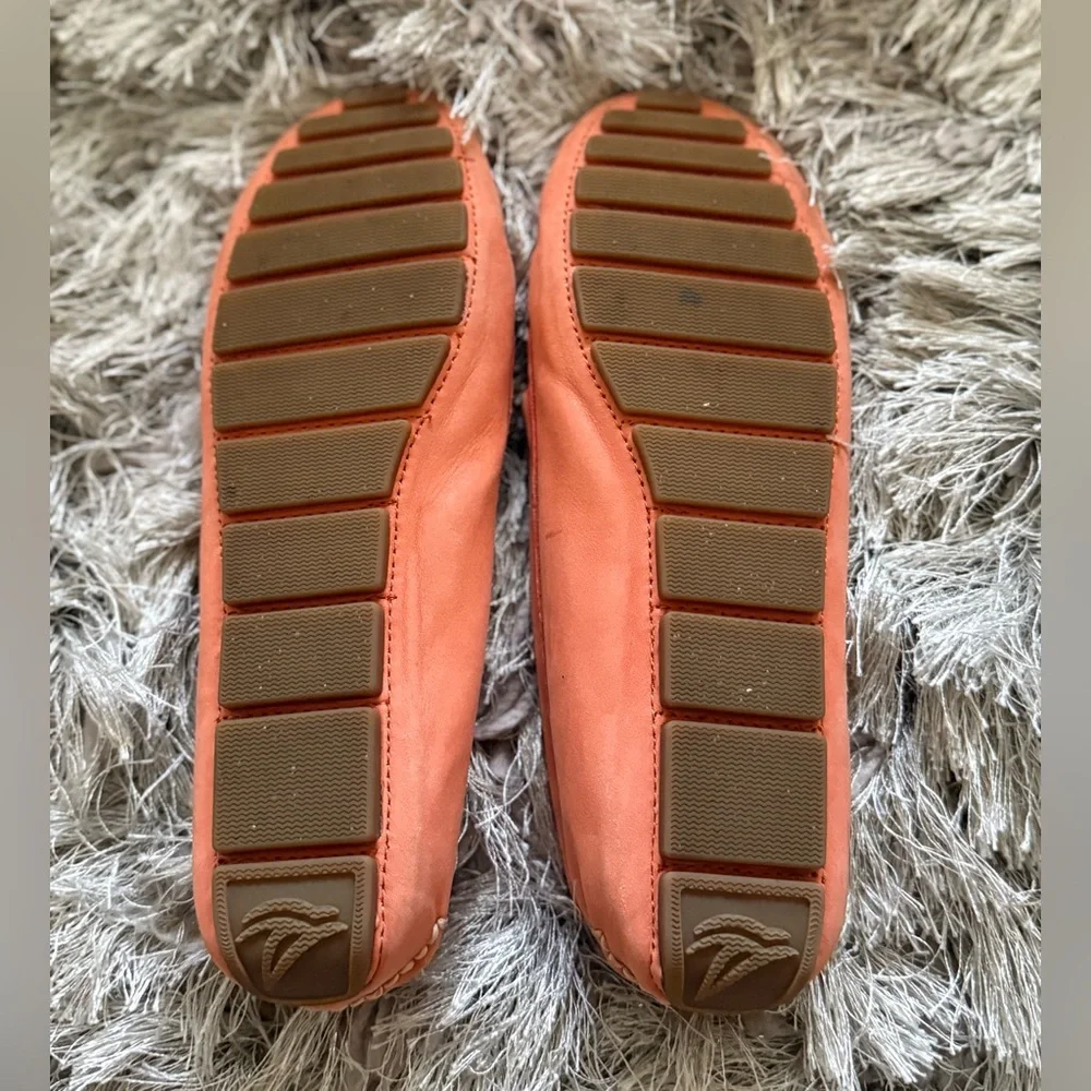 Sperry Orange Leather Moccasin Loafers - Picture 5 of 6